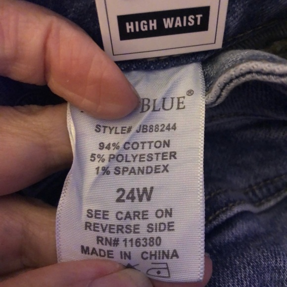 NWT JUDY BLUE Front Yoke Skinny high Rise Jeans - Picture 8 of 13